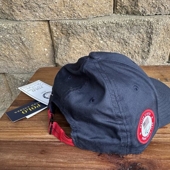 Polo Ralph Lauren Cap/Hat 2020 Olympics Paralympic Team USA Navy Blue &. Red NWT - Picture 4 of 7